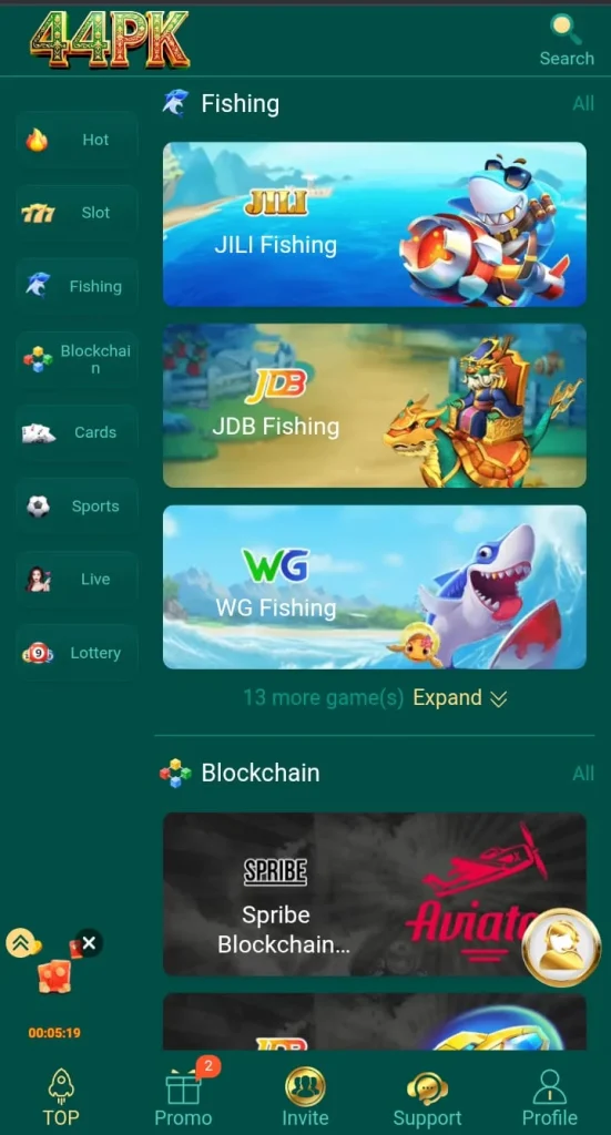 44PK Game Interface