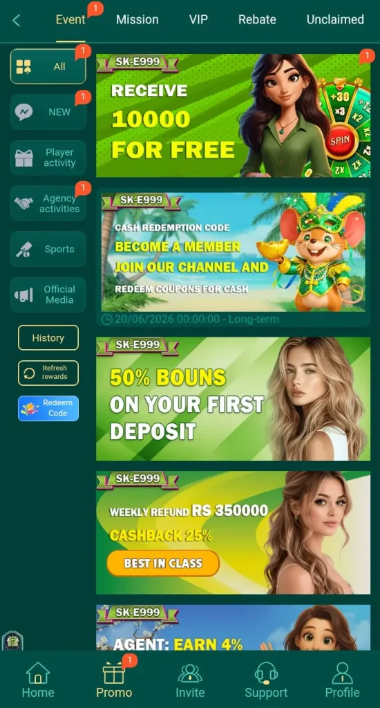 E999 Game Bonuses