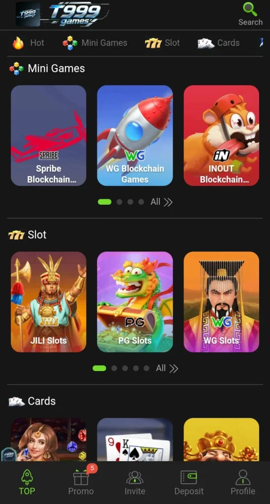 Features of T999 Game