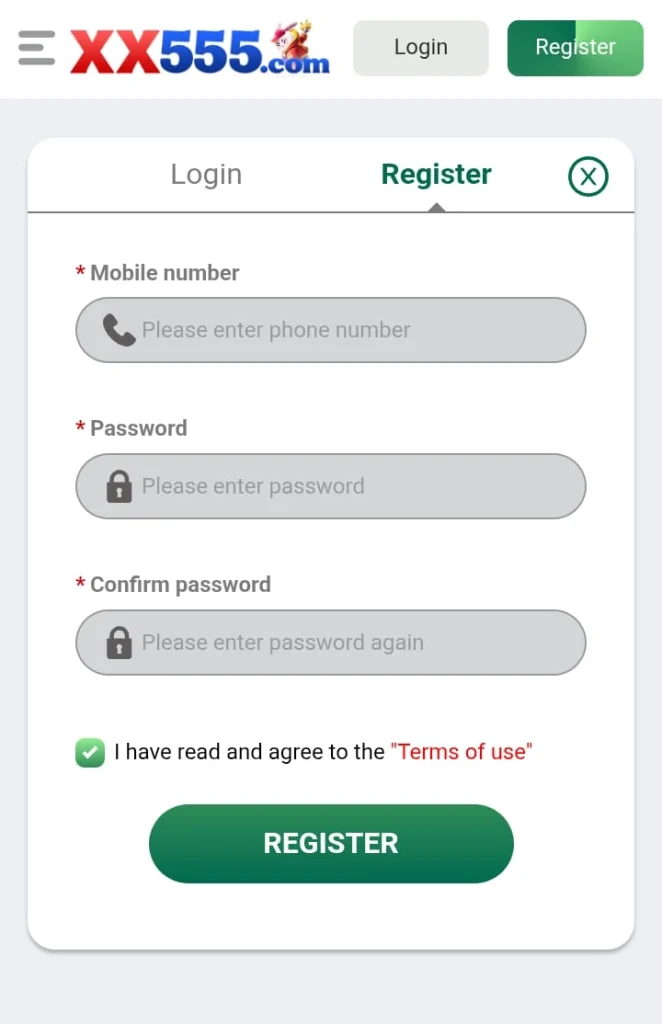 XX555 Game Register