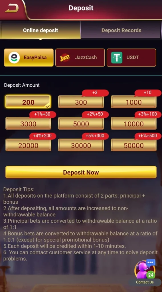 PK999 Game Deposit