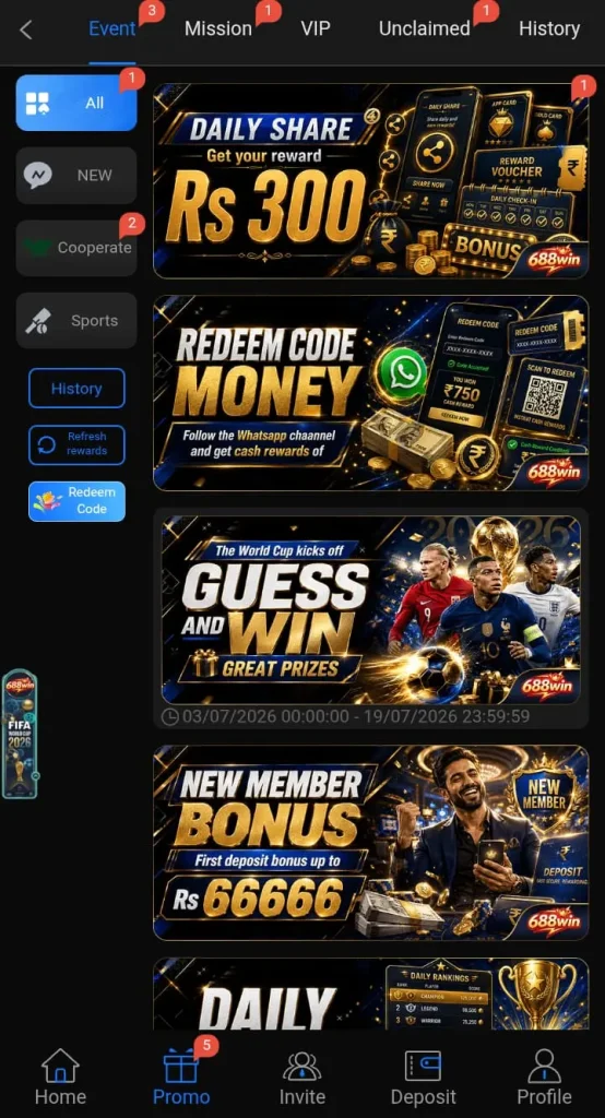 688 Win Game Bonuses