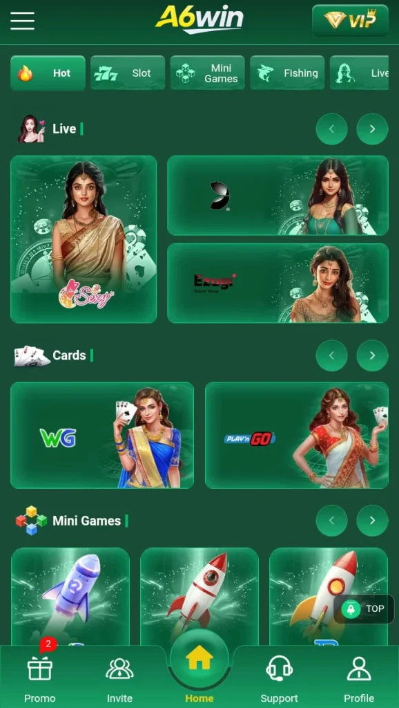 Games Available on A6win Game