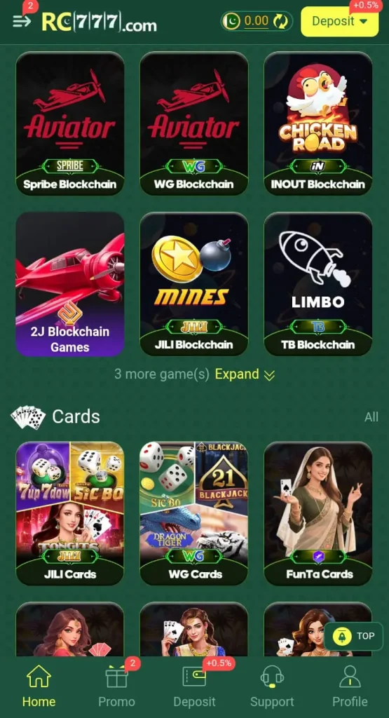 Main Features of RC777 Game