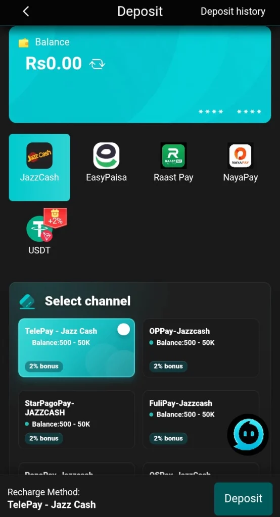 77PKR Game Deposit