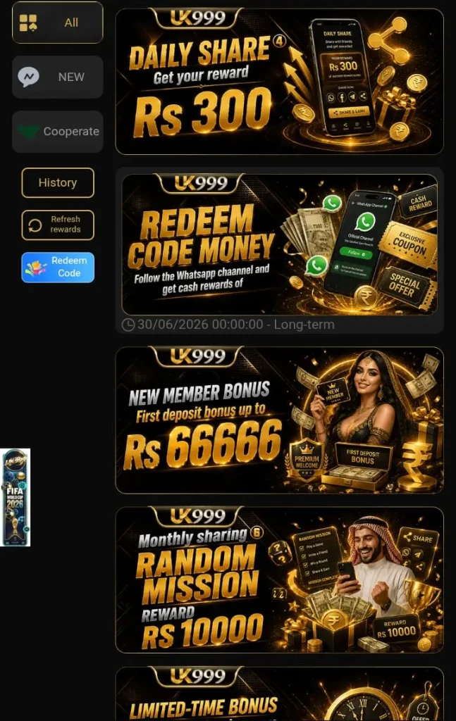 UK999 Game Bonuses