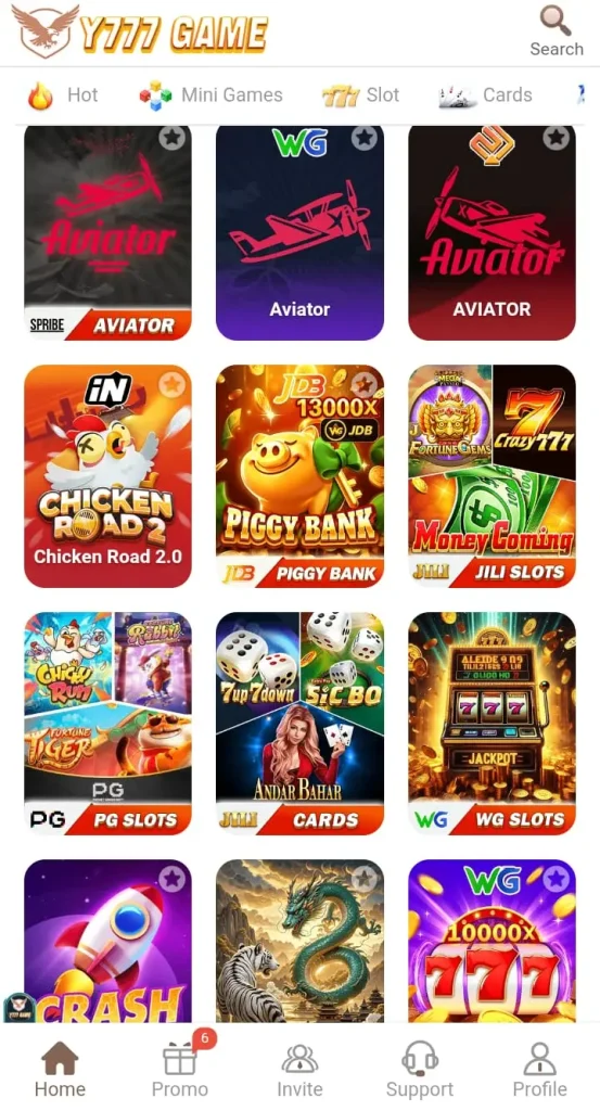 Main Features of Y777 Game
