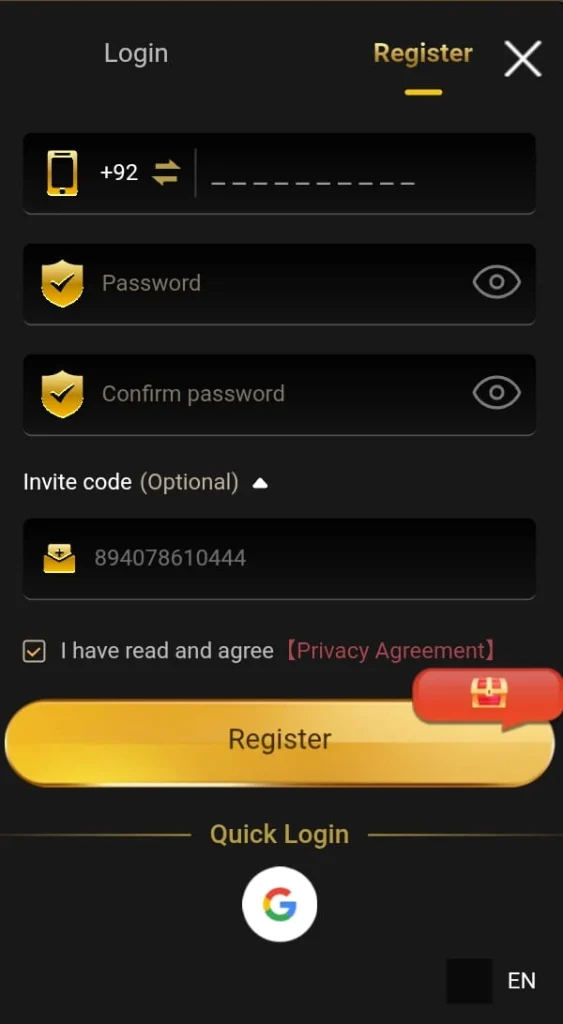 Jeeto786 Game Registration