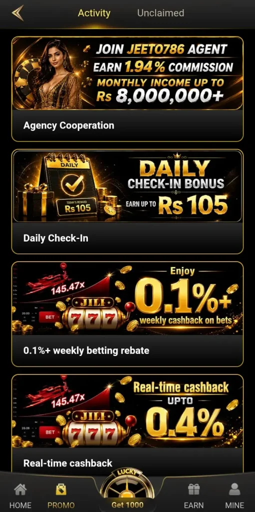 Jeeto786 Game Deposits