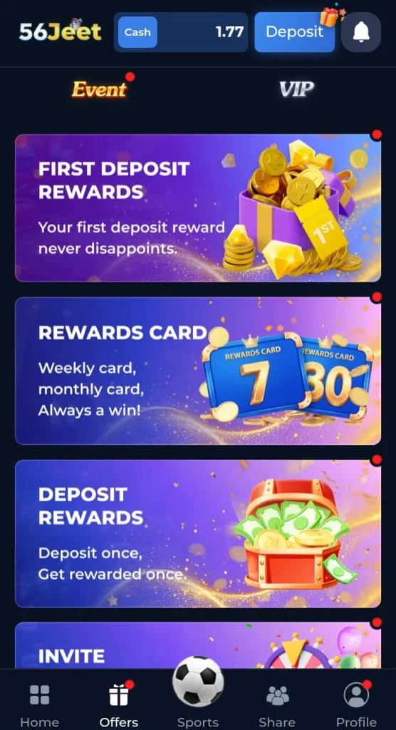 56Jeet Game Bonuses