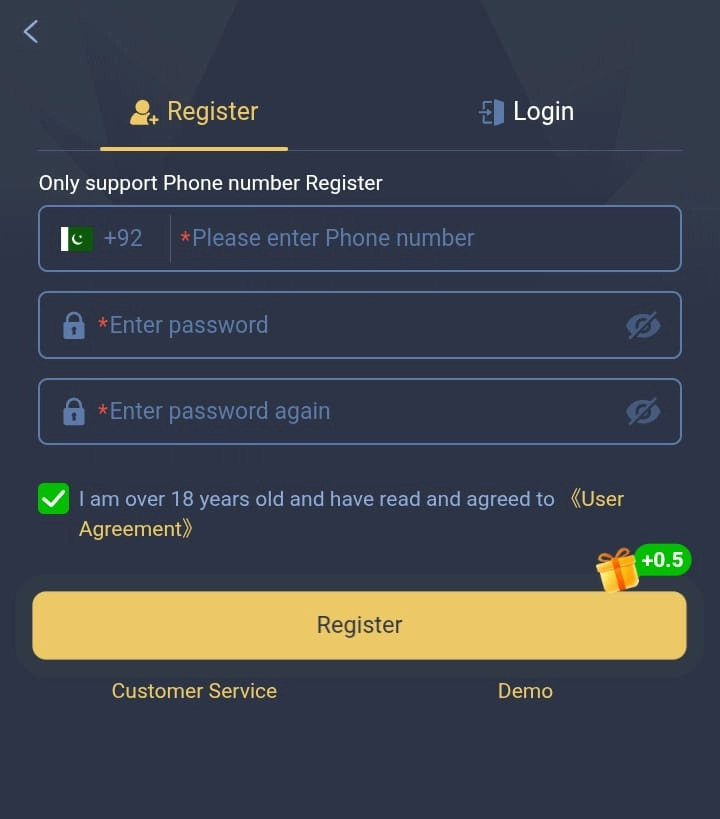 UR8 Game Registration