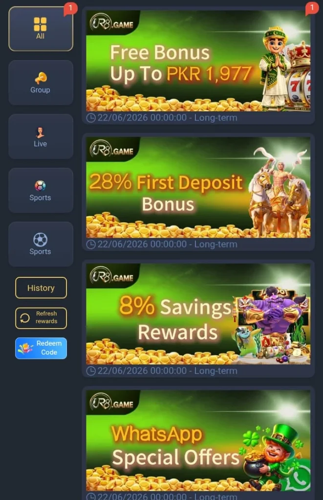 UR8 Game Bonuses