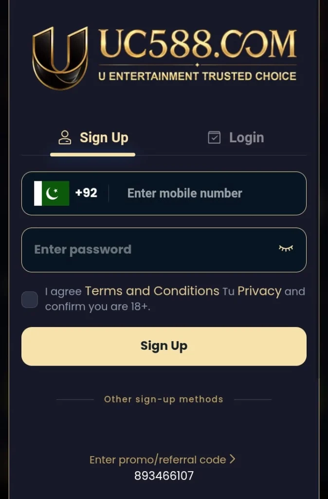 UC588 Game Registration