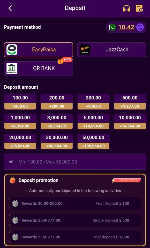 777QR Game Deposits