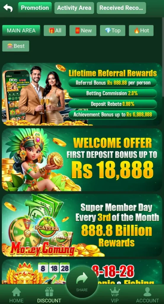 88Bbet Game Bonuses
