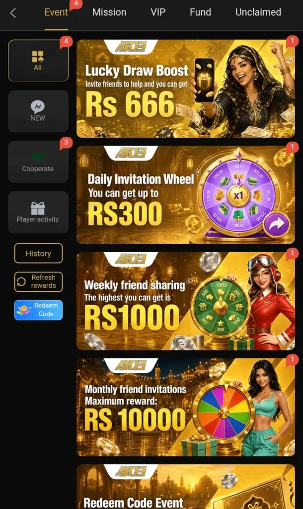 AJ03 Game Bonuses